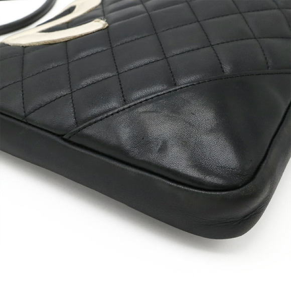 CHANEL Black Logo Pochette Shoulder Bag - Picture 4 of 10